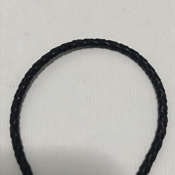 Crystal Snowflake Braided Leather Bracelet - Picture 3 of 3